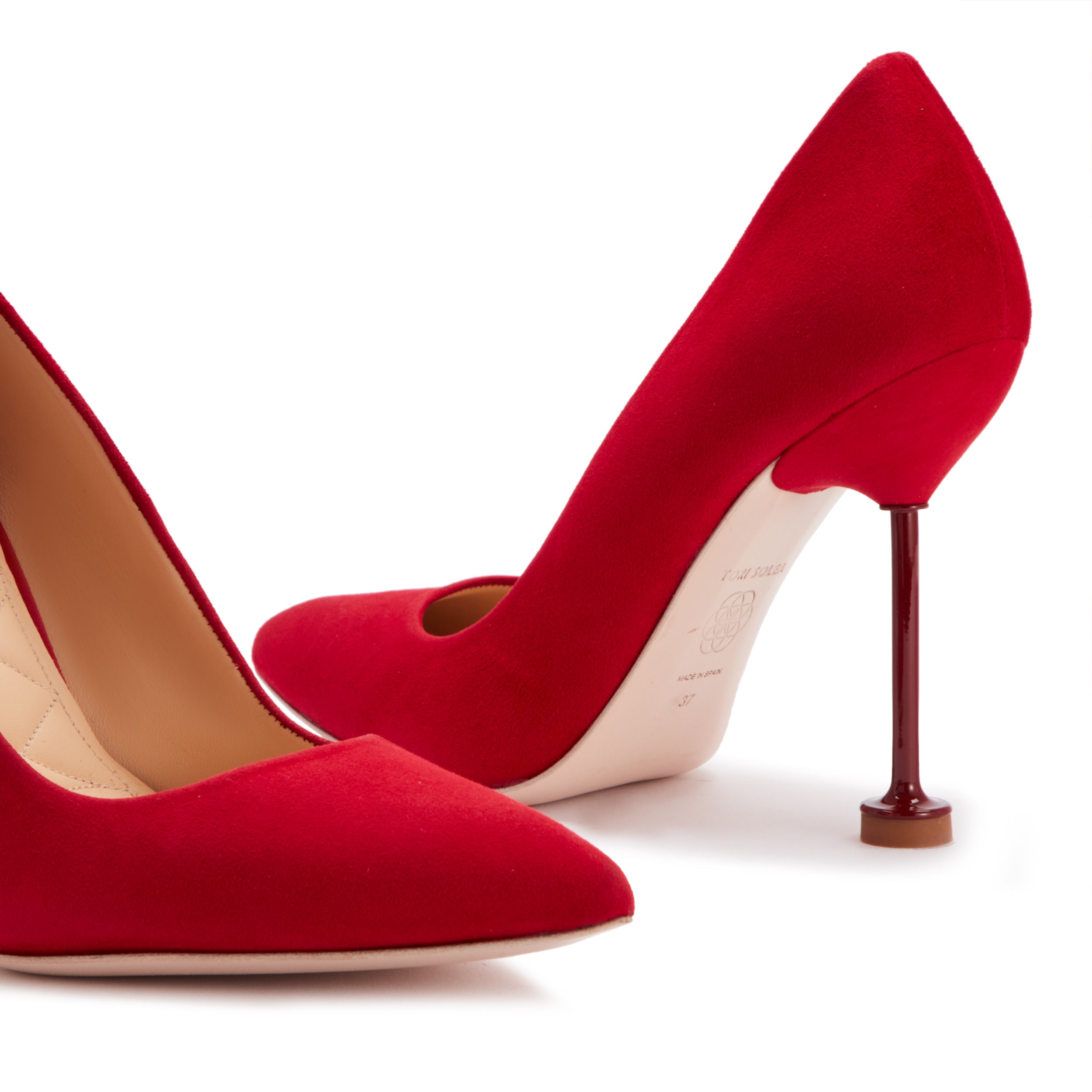 COCO Suede Pumps - Berry