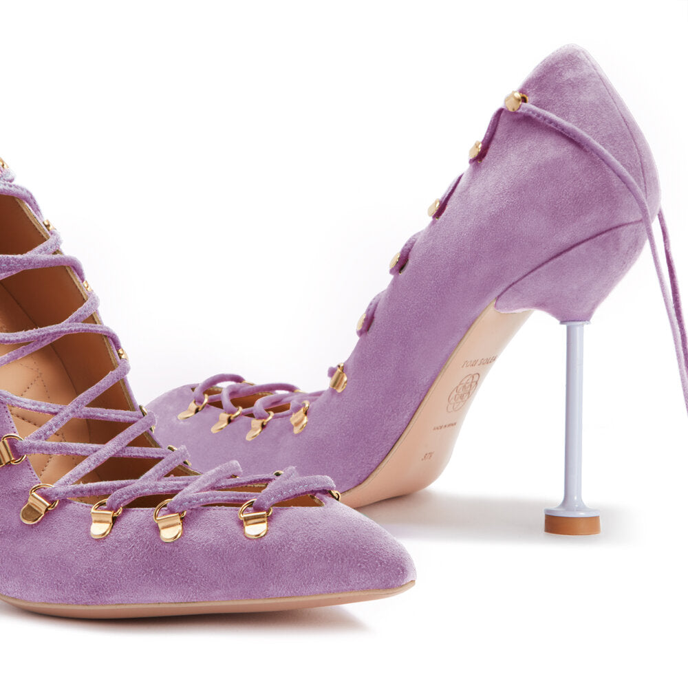 DITA Lace Up Pumps - Lavender