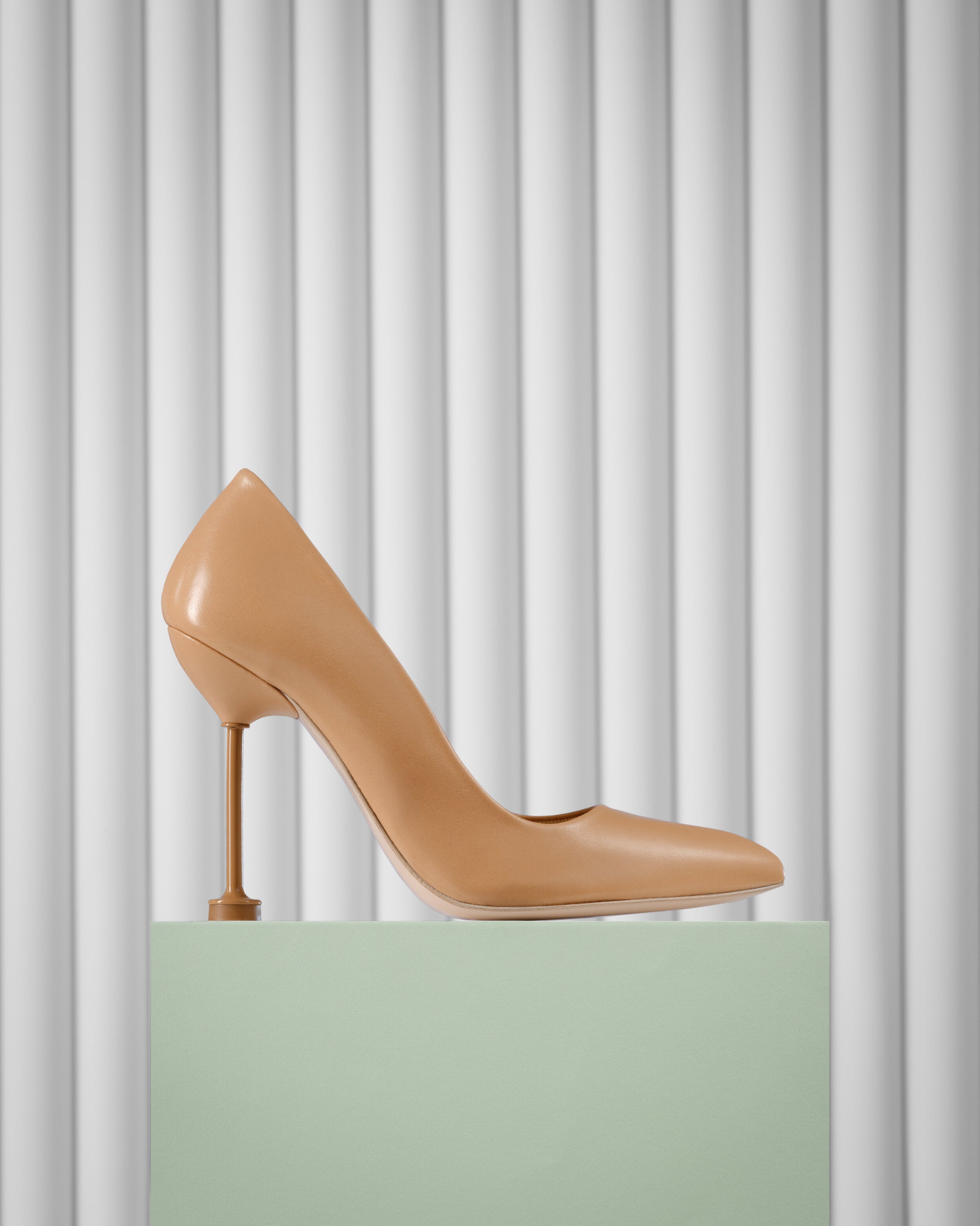 COCO Lamb Nappa Leather Pumps - Nude