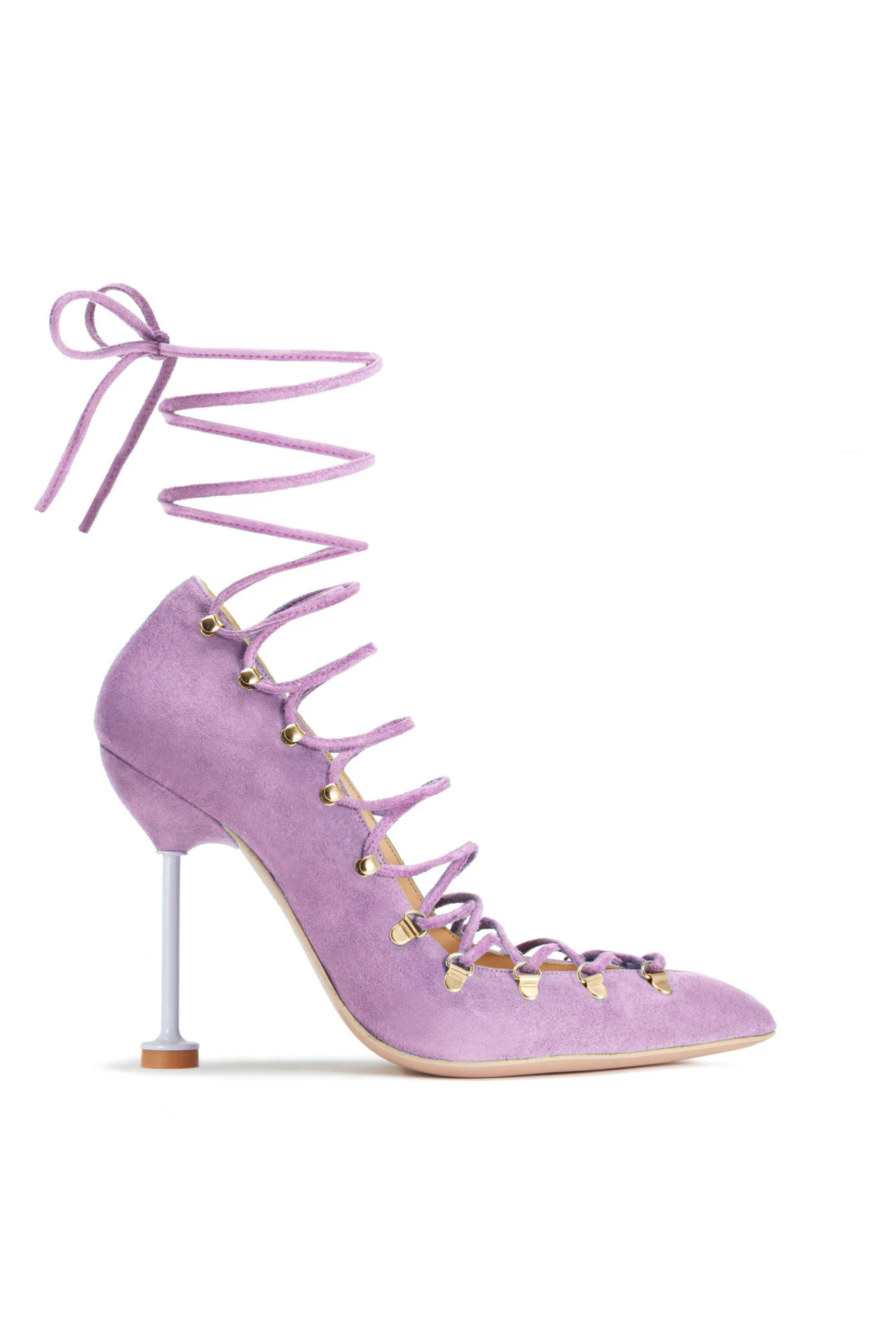 DITA Lace Up Pumps - Lavender