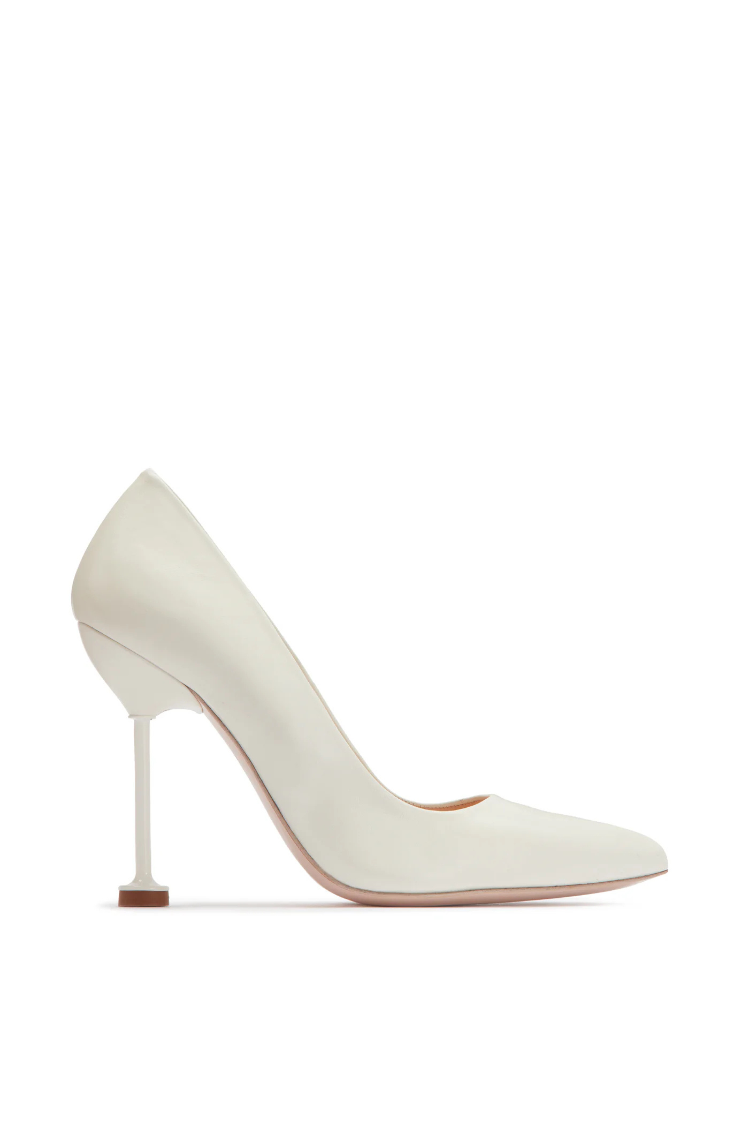 COCO Lamb Nappa Leather Pumps - Cream