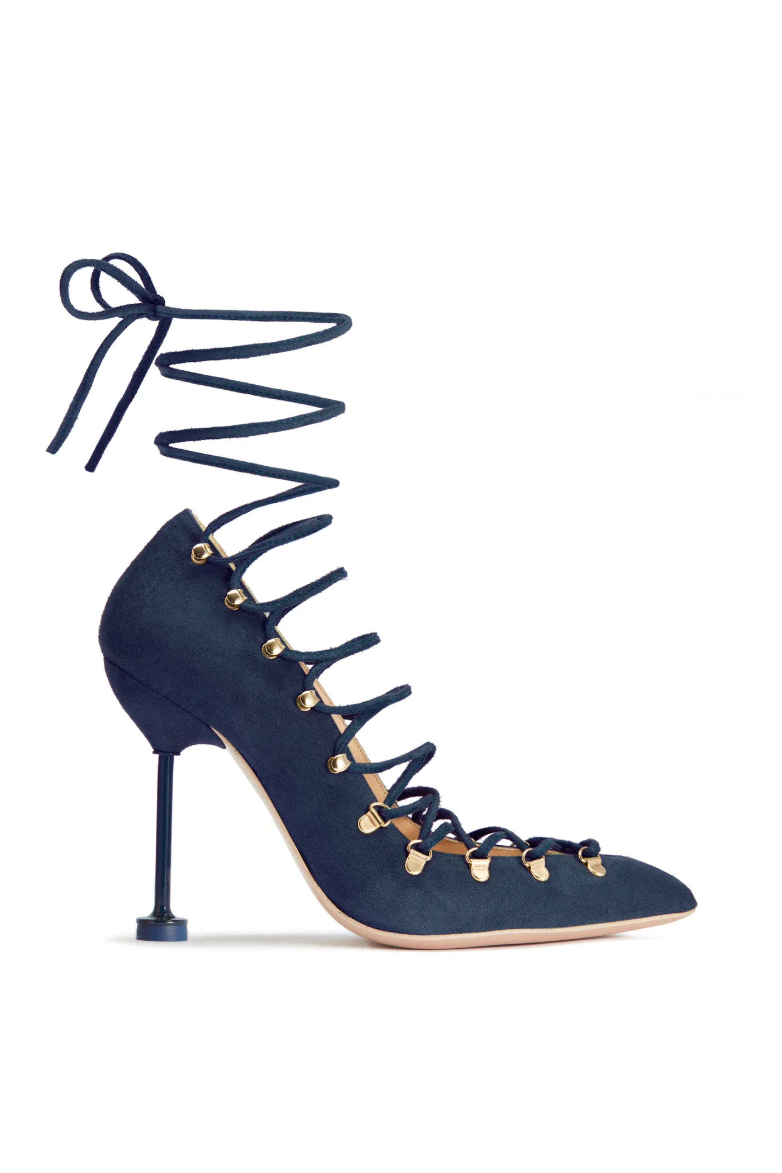 DITA Lace Up Pumps - Navy