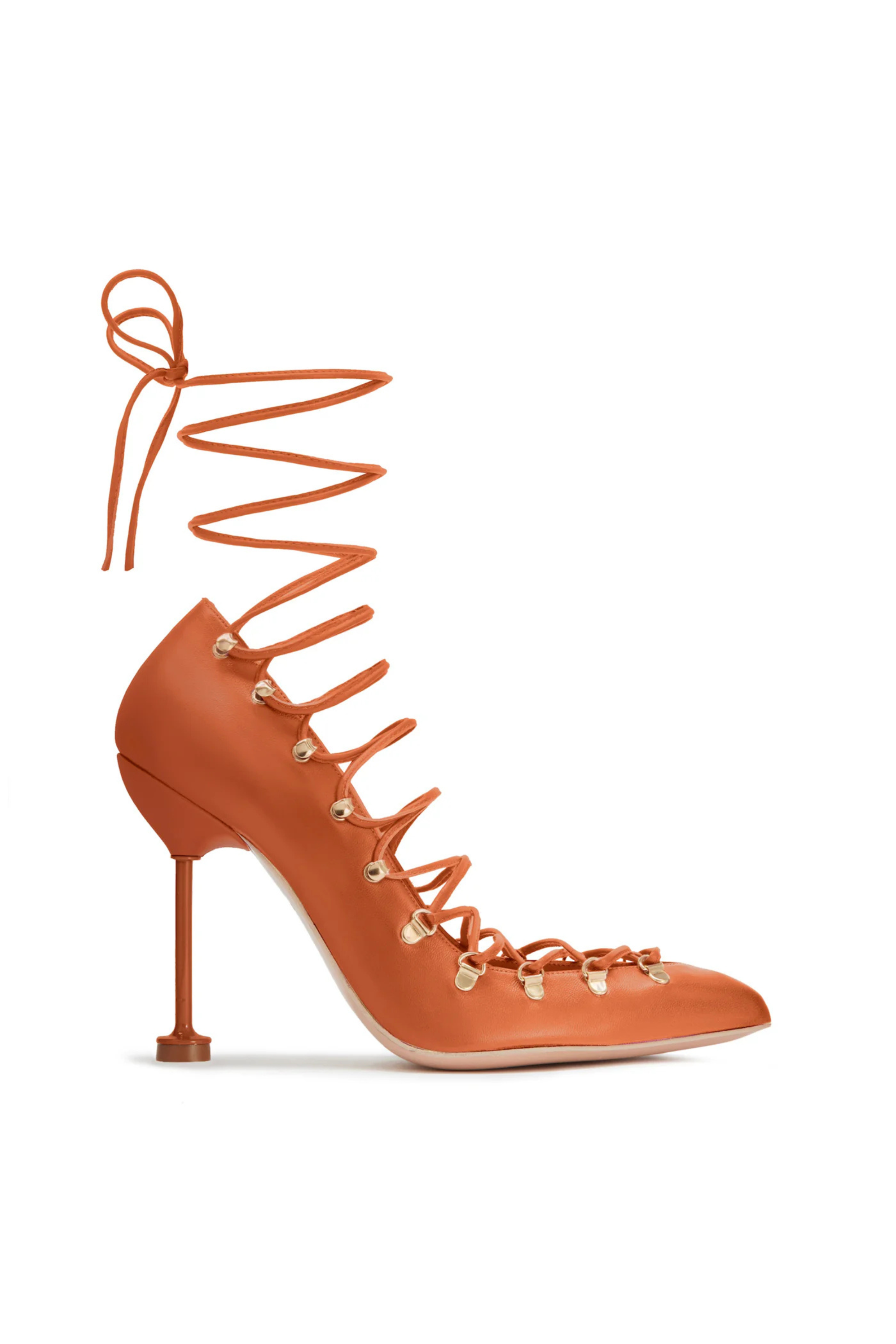 DITA Lace Up Pumps - Camel