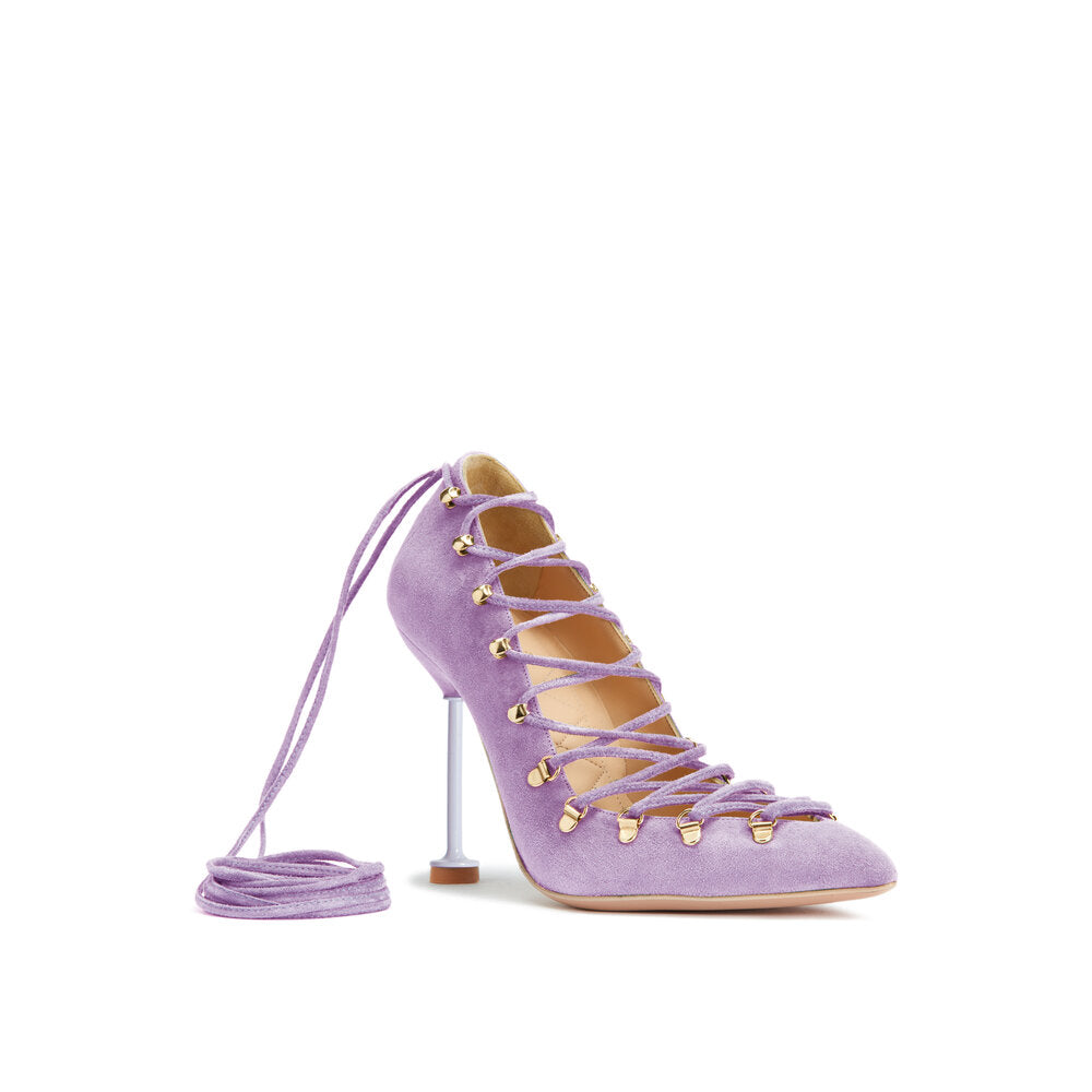 DITA Lace Up Pumps - Lavender