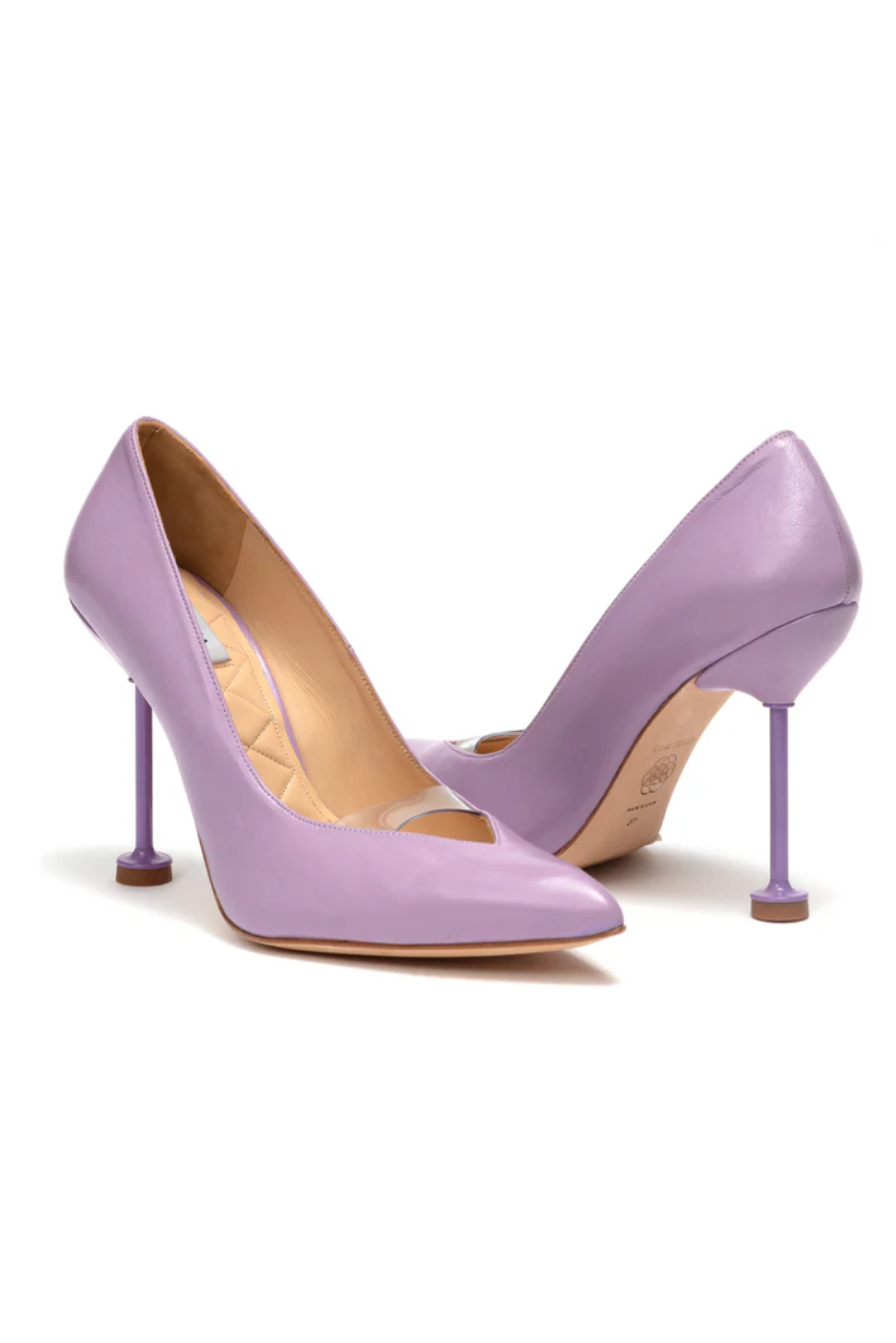 ANYA Calf Leather Pumps - Lavander