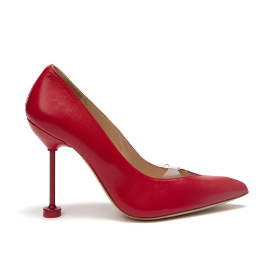 ANYA Calf Leather Pumps - Red
