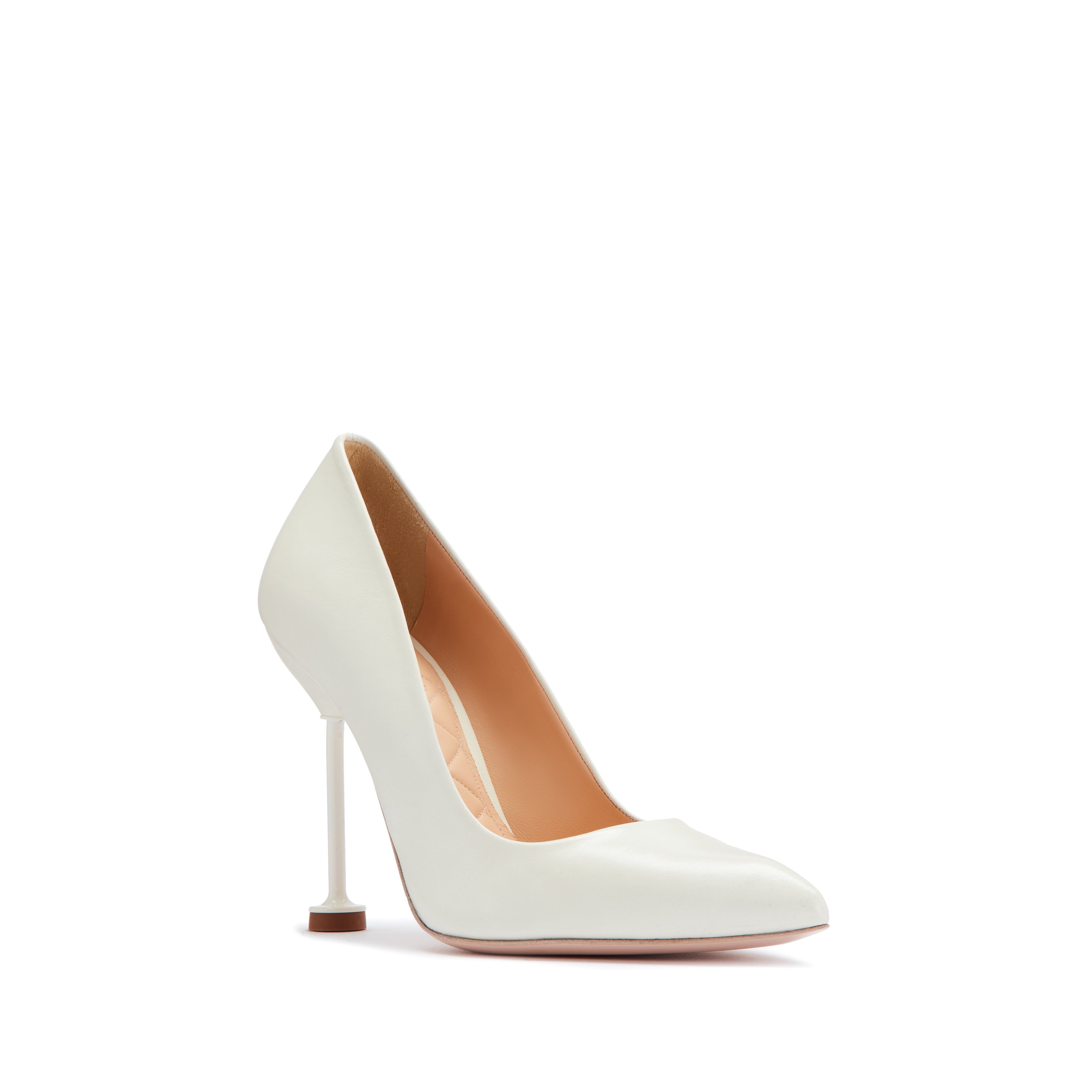 COCO Lamb Nappa Leather Pumps - Cream